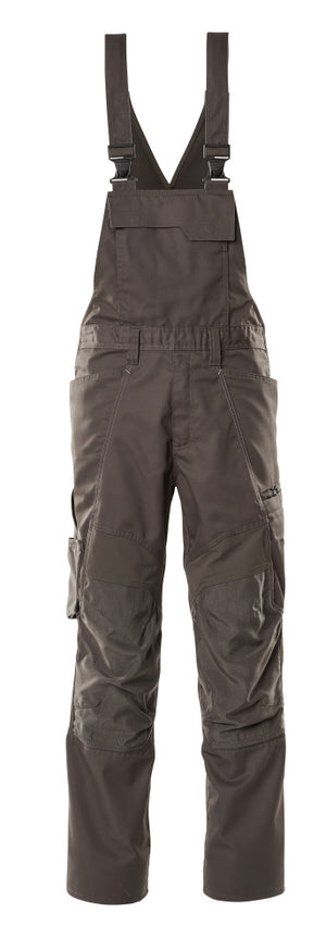 MASCOT Bib & Brace with kneepad pockets – Dark Anthracite