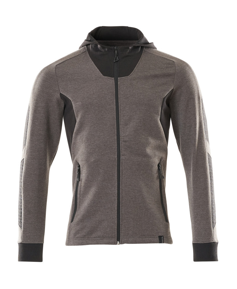 MASCOT Hoodie with zipper – Dark Anthracite/Black
