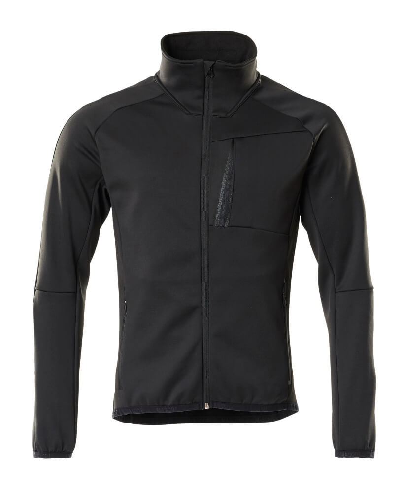 MASCOT Fleece Jumper with zipper – Black