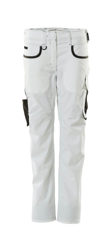 MASCOT Trousers – White/Dark Anthracite