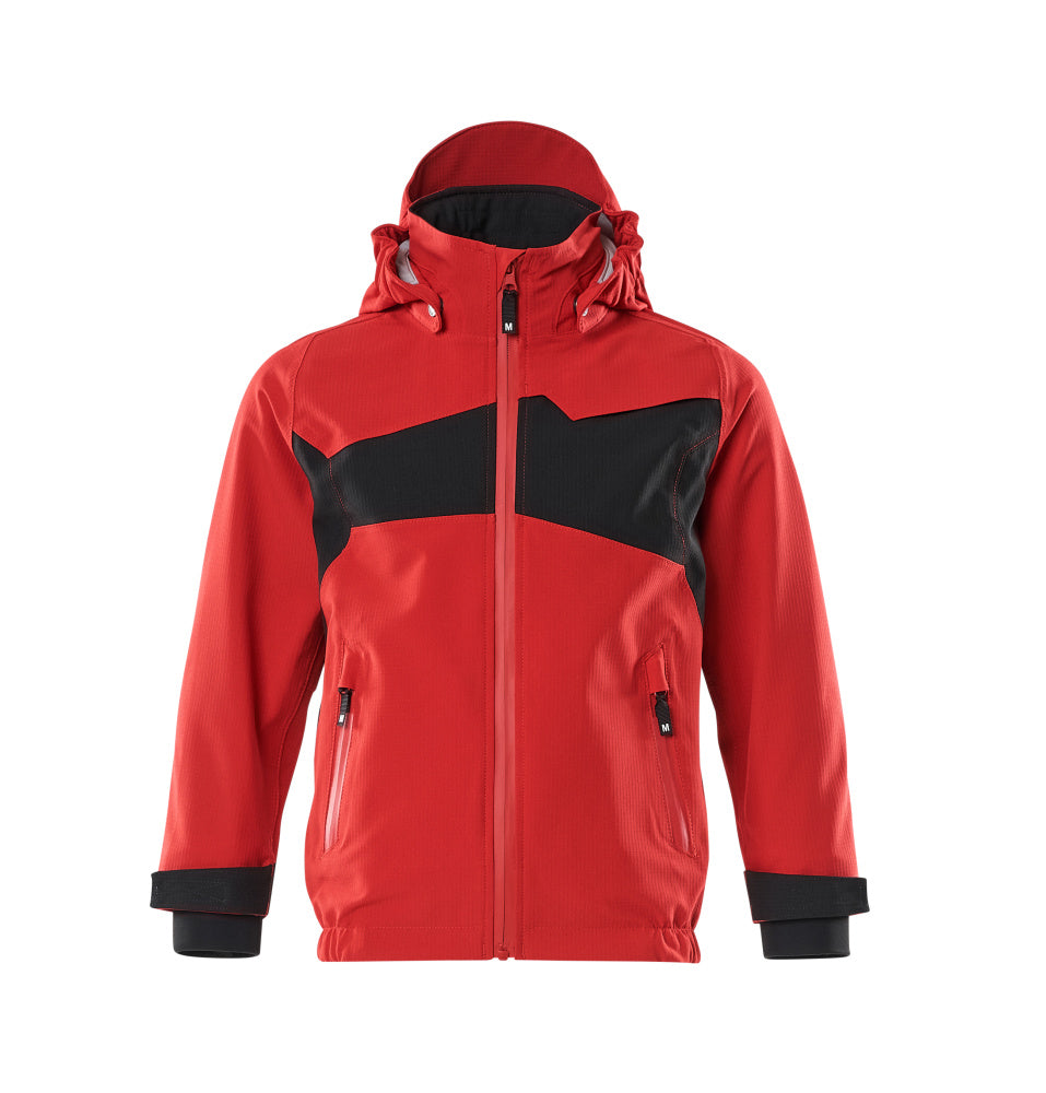 MASCOT Outer Shell Jacket for children – Traffic Red/Black