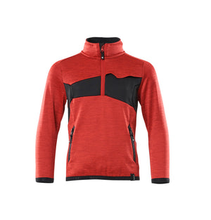 MASCOT Fleece Jumper for children – Traffic Red/Black