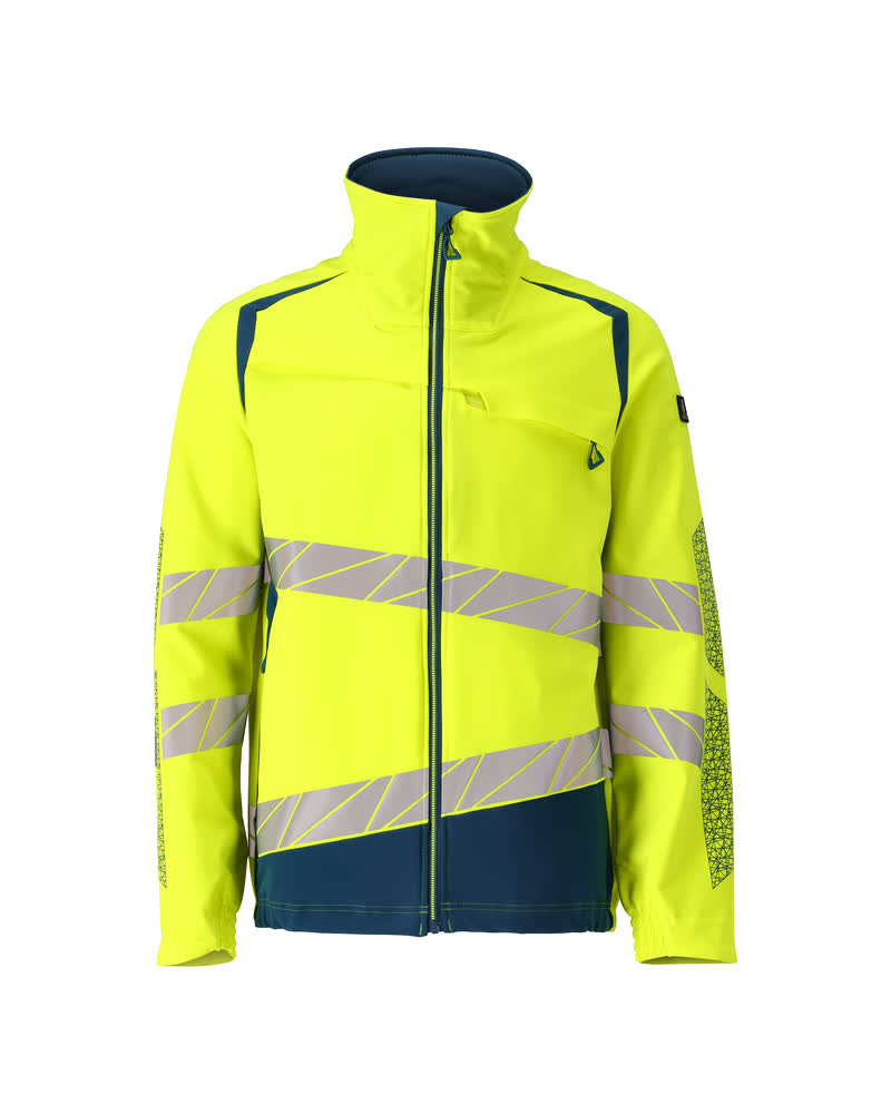 MASCOT Jacket – Hi-Vis Yellow/Dark Petroleum