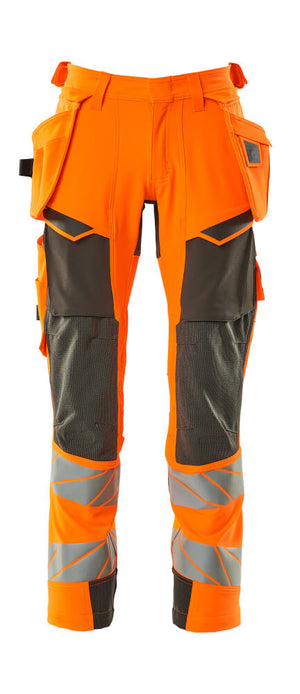MASCOT Trousers with holster pockets – Hi-Vis Orange/Dark Anthracite