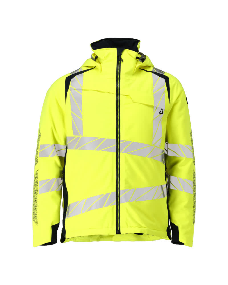 MASCOT Winter Jacket – Hi-Vis Yellow/Dark Navy