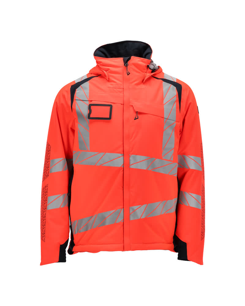 MASCOT Winter Jacket – Hi-Vis Red/Dark Navy