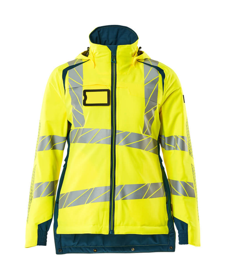 MASCOT Winter Jacket – Hi-Vis Yellow/Dark Petroleum