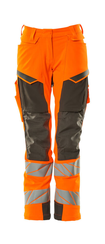 MASCOT Trousers with kneepad pockets – Hi-Vis Orange/Dark Anthracite