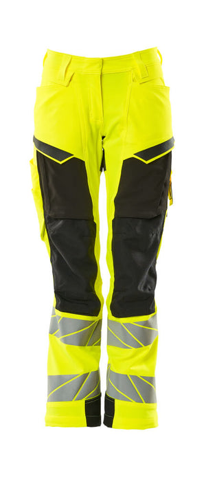 MASCOT Trousers with kneepad pockets – Hi-Vis Yellow/Black