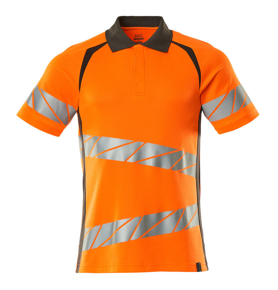 MASCOT Polo shirt – Hi-Vis Orange/Dark Anthracite