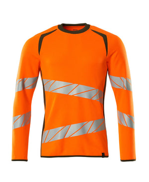 MASCOT Sweatshirt – Hi-Vis Orange/Moss Green