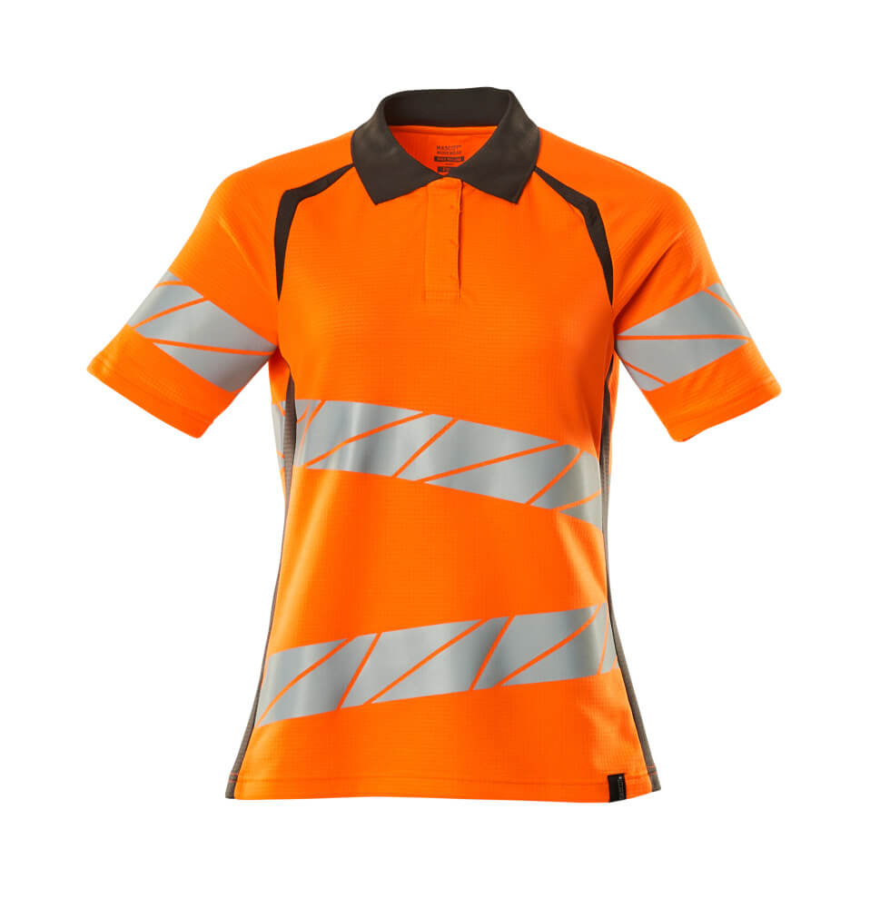MASCOT Polo shirt – Hi-Vis Orange/Dark Anthracite