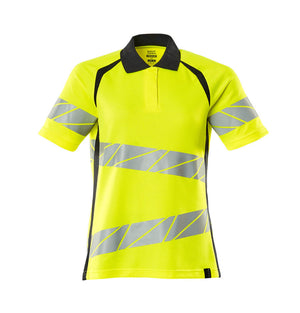 MASCOT Polo shirt – Hi-Vis Yellow/Dark Navy