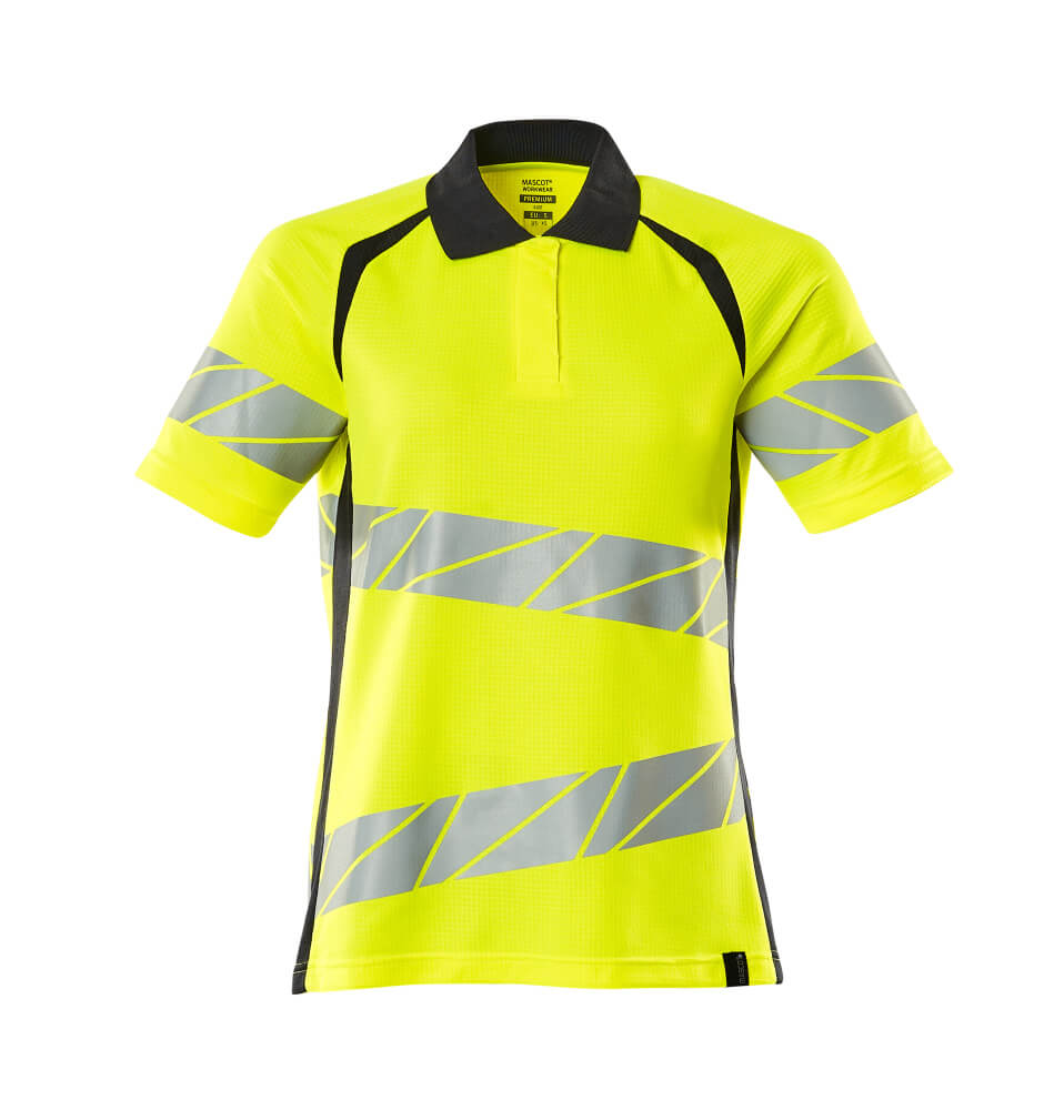 MASCOT Polo shirt – Hi-Vis Yellow/Dark Navy