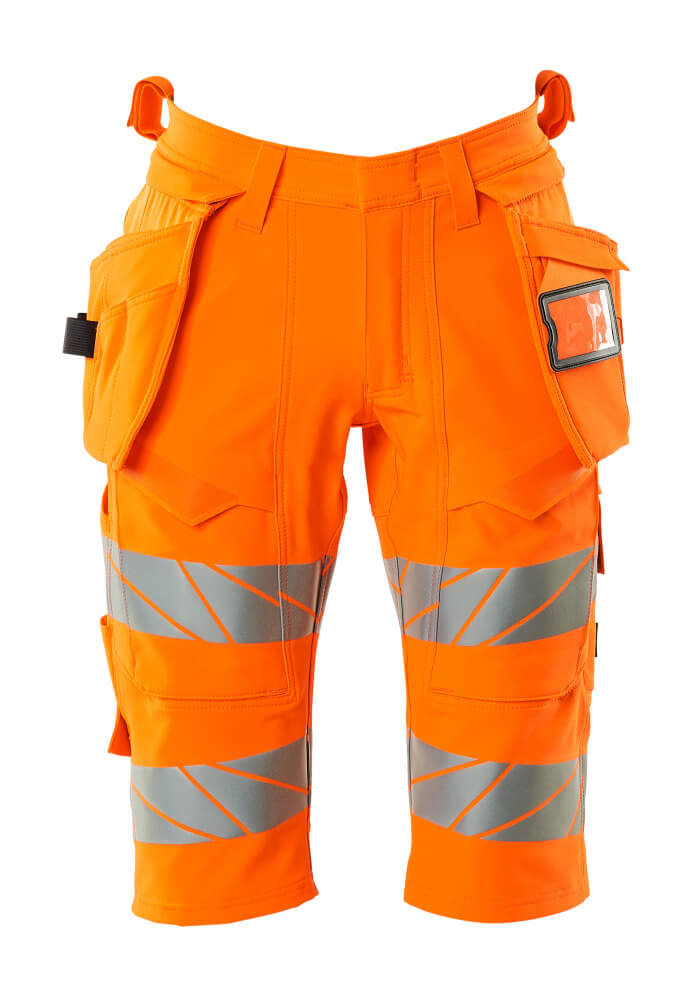 MASCOT Shorts, long, with holster pockets – Hi-Vis Orange