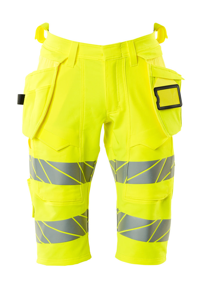 MASCOT Shorts, long, with holster pockets – Hi-Vis Yellow