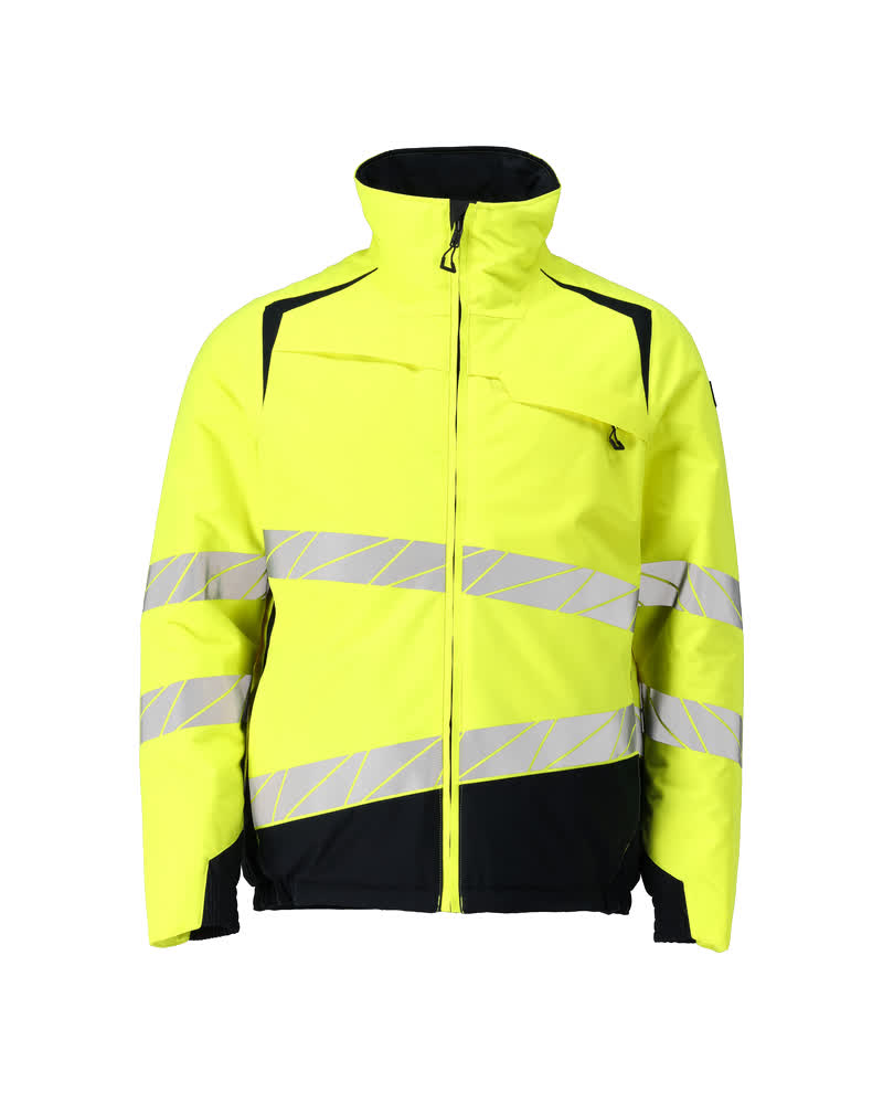MASCOT Winter Jacket – Hi-Vis Yellow/Dark Navy