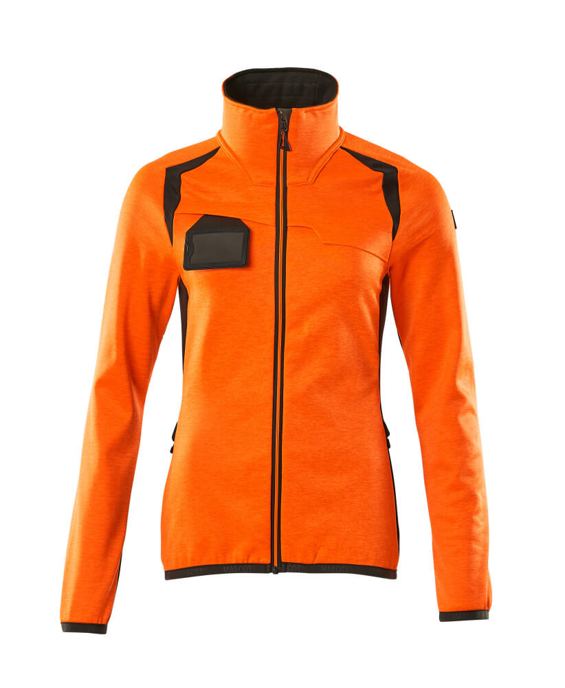 MASCOT Fleece Jumper with zipper – Hi-Vis Orange/Dark Anthracite