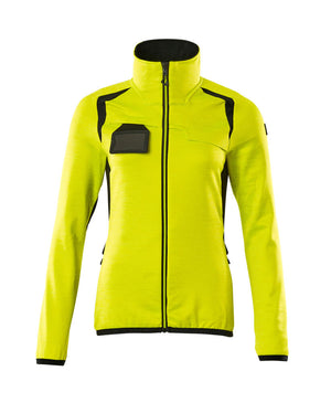 MASCOT Fleece Jumper with zipper – Hi-Vis Yellow/Black