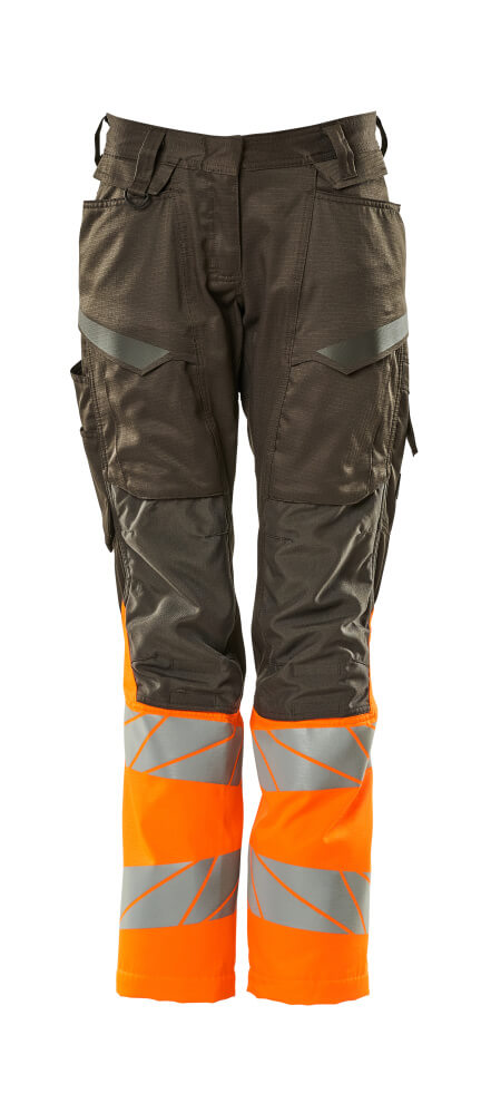 MASCOT Trousers with kneepad pockets – Dark Anthracite/Hi-Vis Orange