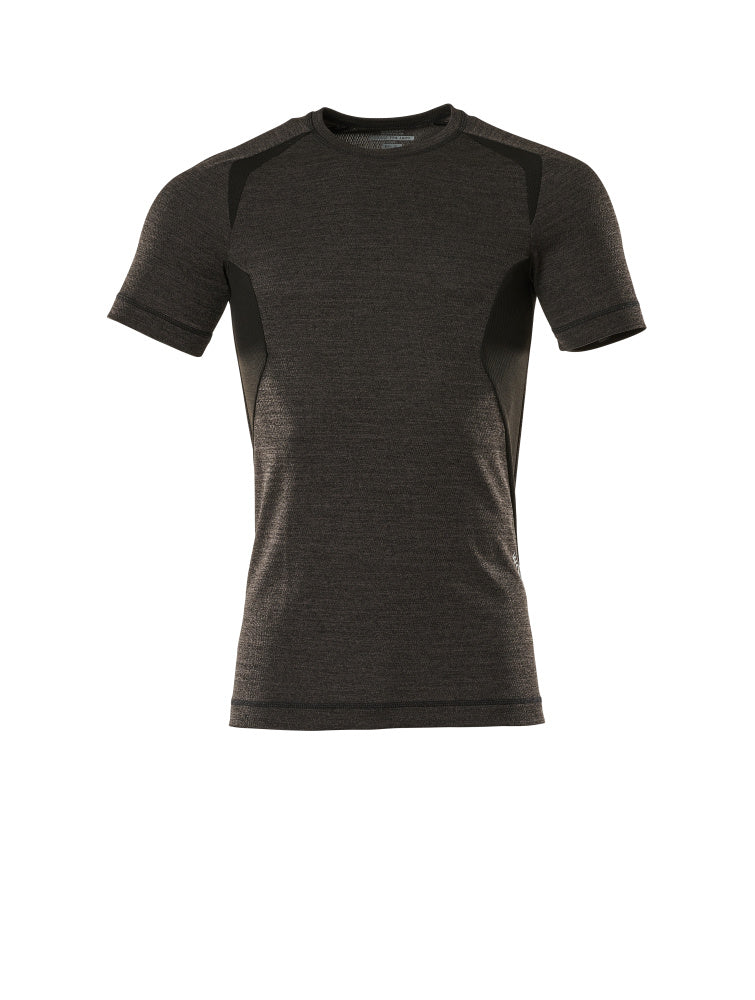 MASCOT Functional Under Shirt, short-sleeved – Dark Anthracite/Black
