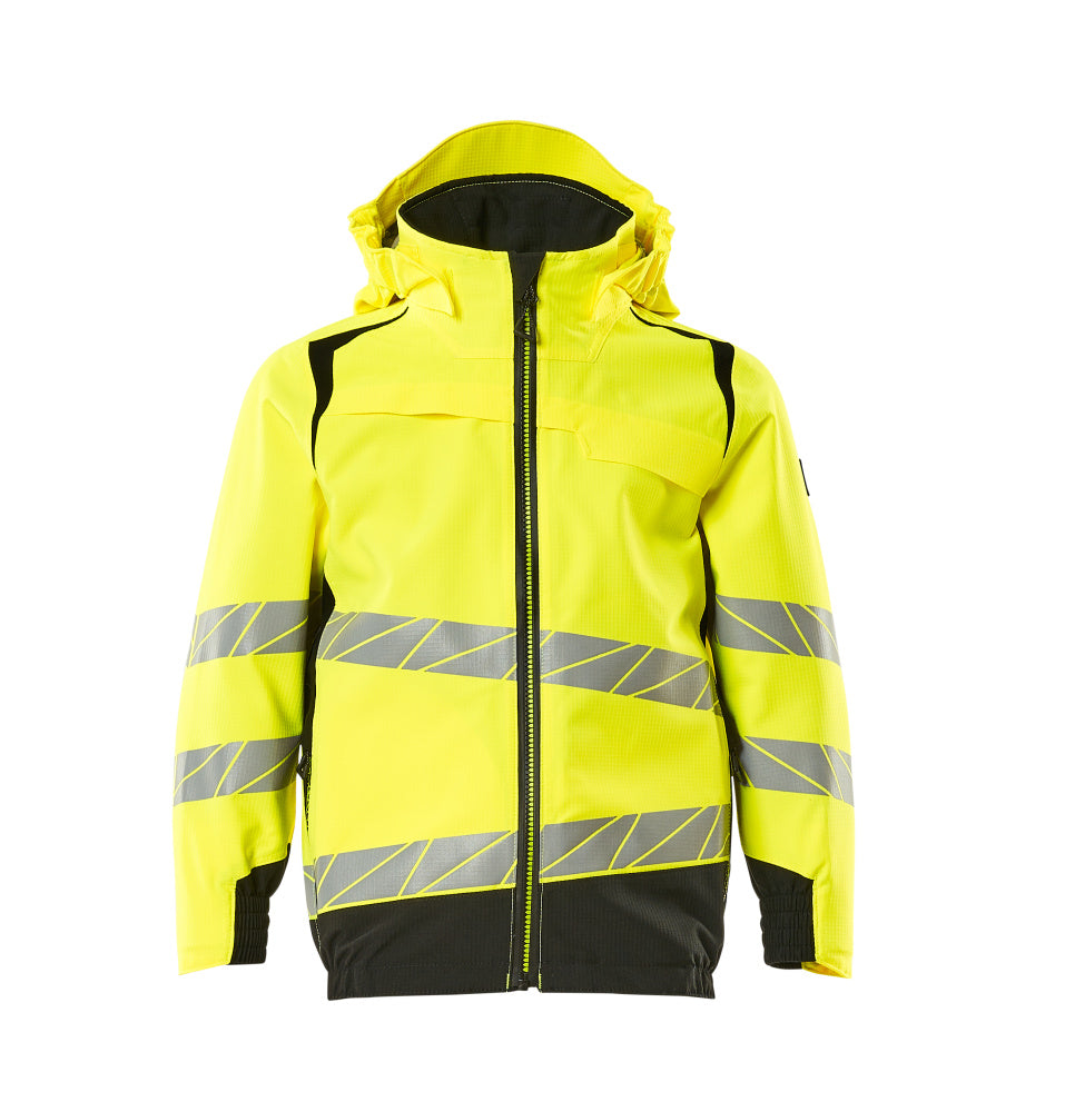MASCOT Outer Shell Jacket for children – Hi-Vis Yellow/Black