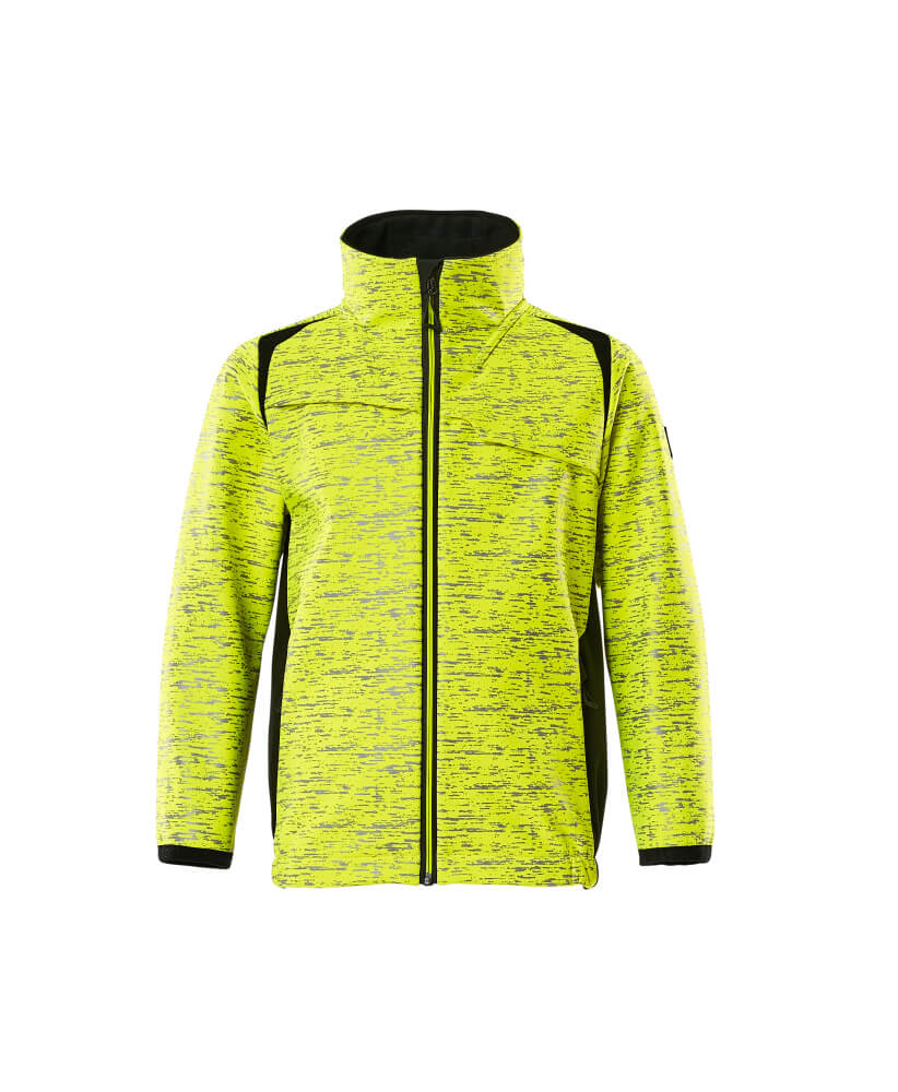 MASCOT Softshell jacket for children – Hi-Vis Yellow/Black