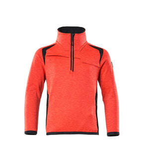 MASCOT Fleece Jumper for children – Hi-Vis Red/Dark Navy
