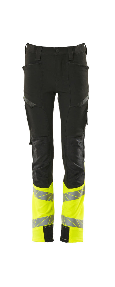 MASCOT Trousers for children – Black/Hi-Vis Yellow