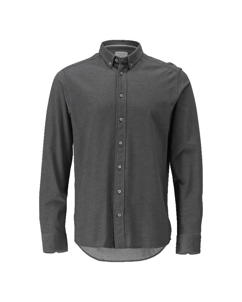 MASCOT Shirt – Dark Anthracite/Light Grey-Flecked
