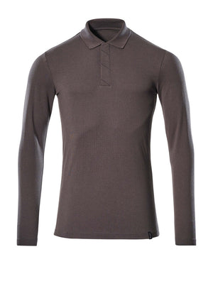 MASCOT Polo Shirt, long-sleeved – Dark Anthracite