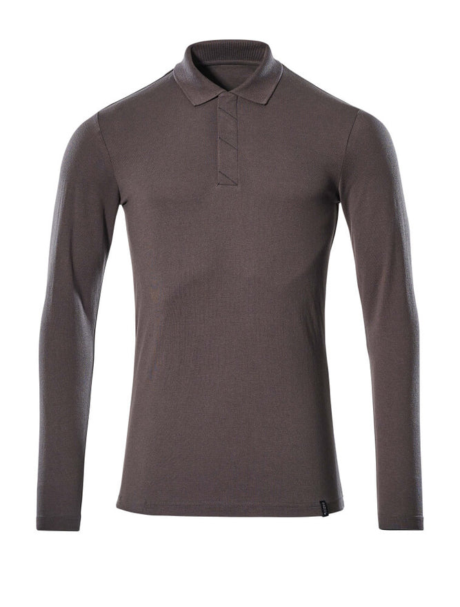 MASCOT Polo Shirt, long-sleeved – Dark Anthracite