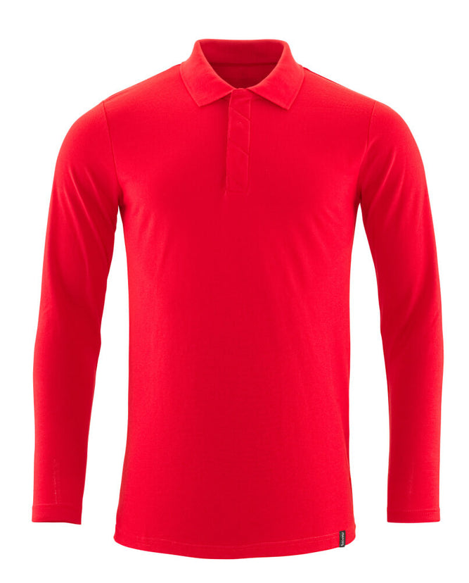 MASCOT Polo Shirt, long-sleeved – Traffic Red