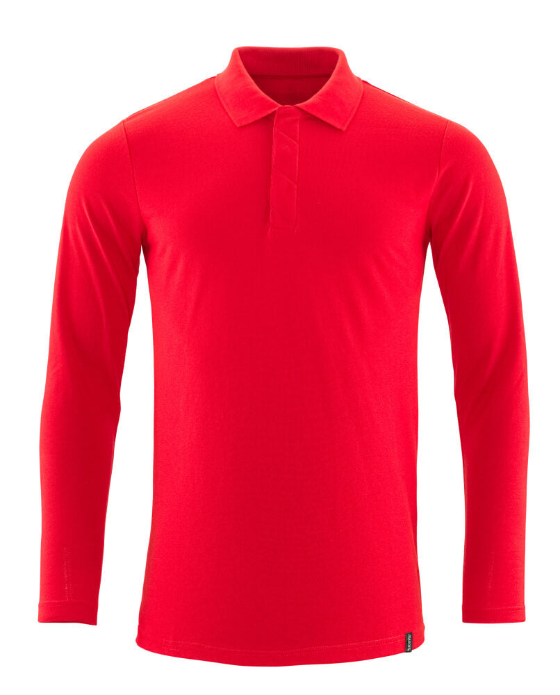 MASCOT Polo Shirt, long-sleeved – Traffic Red