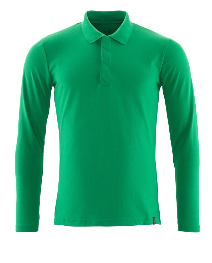 MASCOT Polo Shirt, long-sleeved – Grass Green