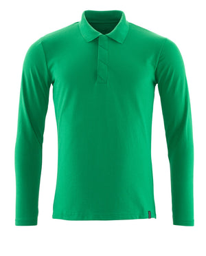 MASCOT Polo Shirt, long-sleeved – Grass Green