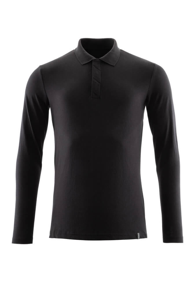 MASCOT Polo Shirt, long-sleeved – Deep Black