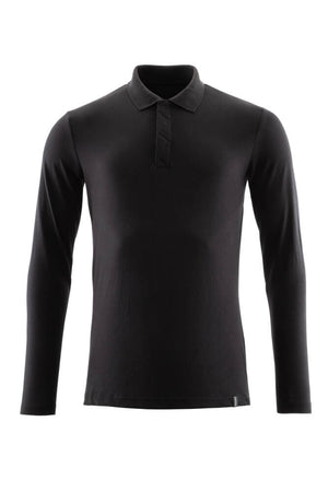 MASCOT Polo Shirt, long-sleeved – Deep Black