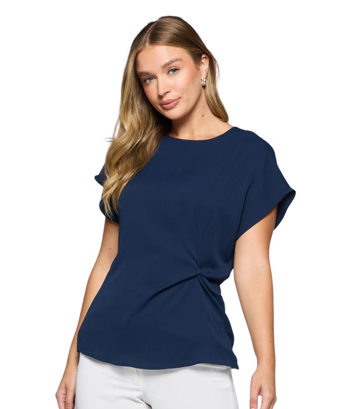 Ascot Twist Front Ladies Top