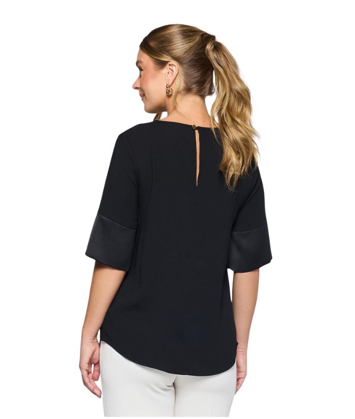 Celine Contrast Sleeve Top