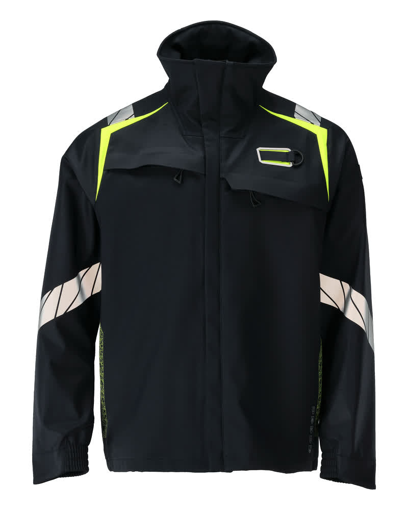 MASCOT Softshell Jacket – Dark Navy/Hi-Vis Yellow