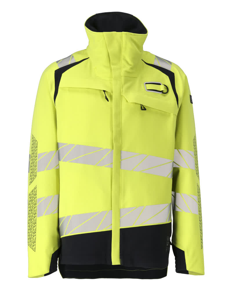 MASCOT Outer Shell Jacket – Hi-Vis Yellow/Dark Navy