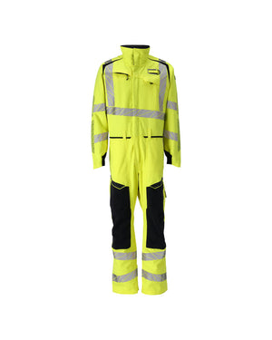 MASCOT Boilersuit with kneepad pockets – Hi-Vis Yellow/Dark Navy