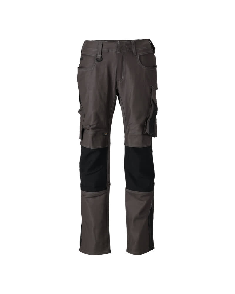MASCOT Trousers with kneepad pockets – Dark Anthracite/Black