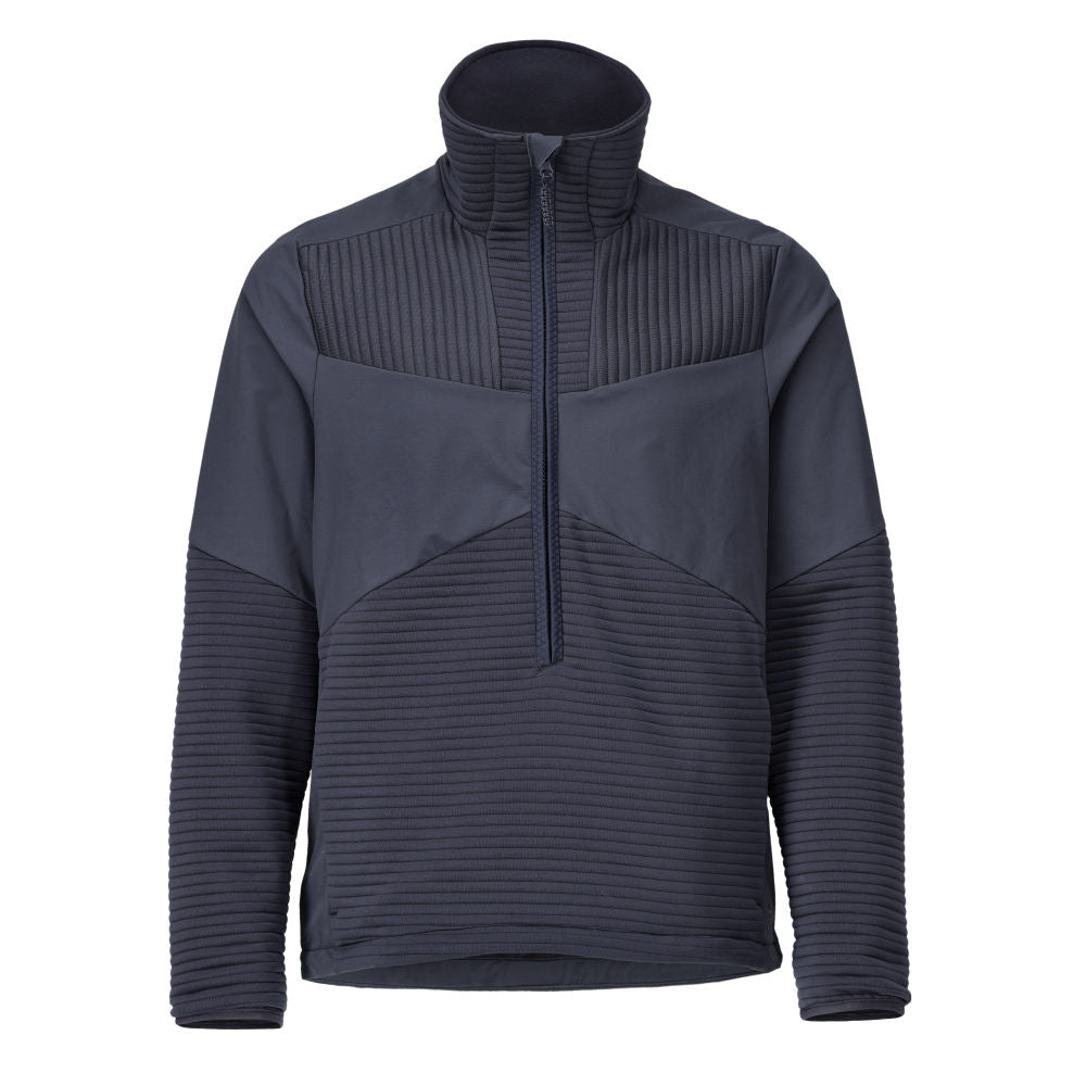 MASCOT Fleece Jumper with half zip and lining – Dark Navy