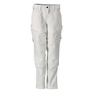MASCOT Trousers with kneepad pockets, painter – White