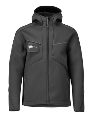 MASCOT Softshell jacket with hood – Black