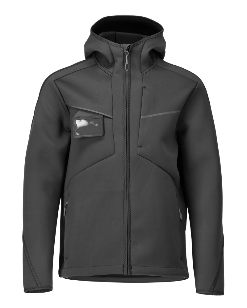 MASCOT Softshell jacket with hood – Black