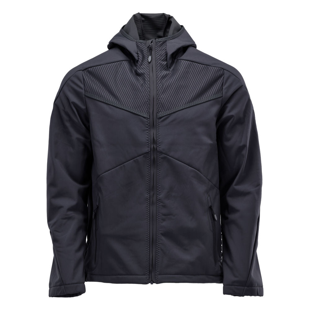 MASCOT Softshell jacket with hood – Dark Navy