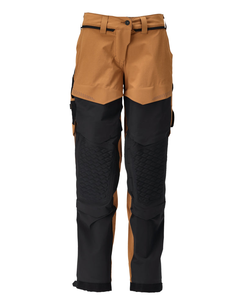 MASCOT Trousers with kneepad pockets – Nut Brown/Black